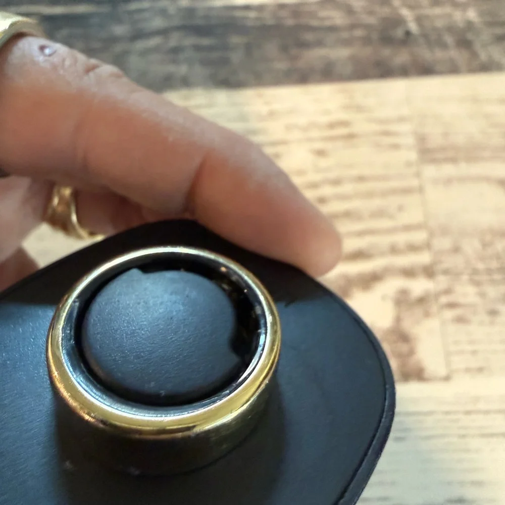 Oura Gold and Black Wearable Ring